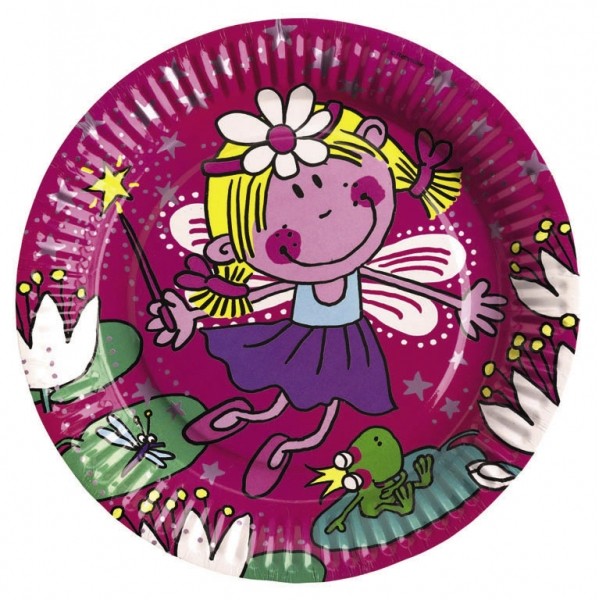 8 Assiettes Funky Fairy - 551667