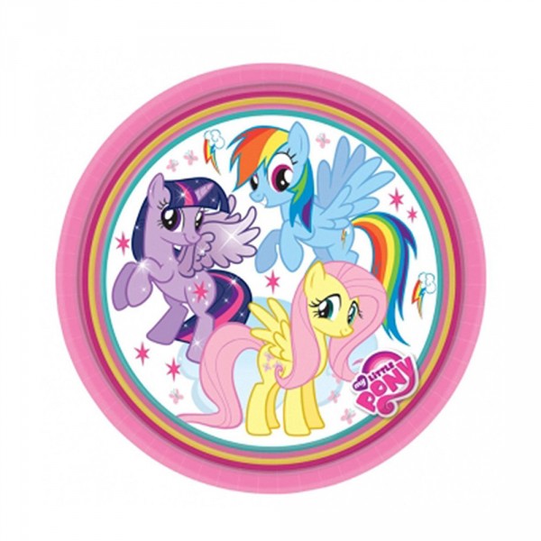 Lot de 8 assiettes : My Little Pony - 998465
