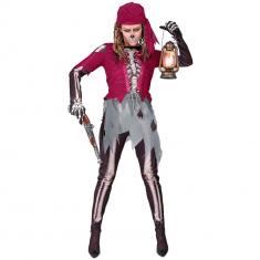 Déguisement Squelette Pirate - Femme