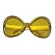 Miniature Lunettes avec perles strass - Jaune