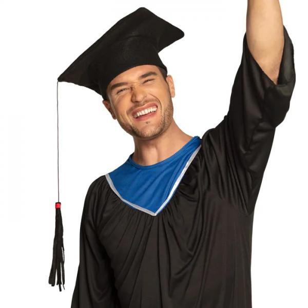 Toque Universitaire Noire  - Chapeau diplomé - 90646-Parent