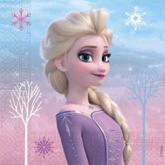 Lot de 20 serviettes 33x33 cm- La reine des Neiges 2