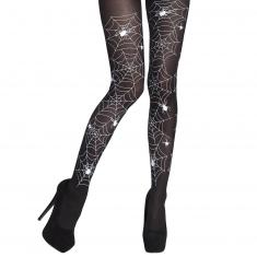 Collant toile d'araignée noir et blanc enfant, achat de Accessoires sur