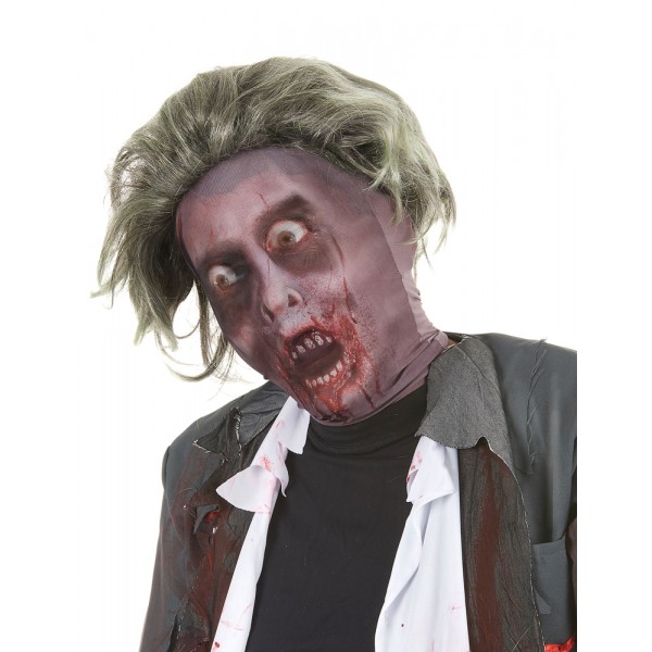 Cagoule Zombie avec Perruque - Halloween - I-39332