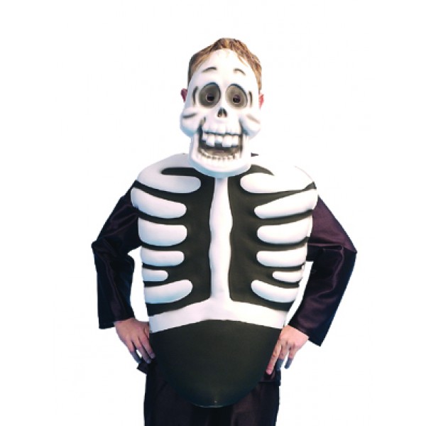 Plastron Squelette + masque - 54984