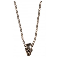 Collier Chaîne Tête De Mort - accessoire Halloween