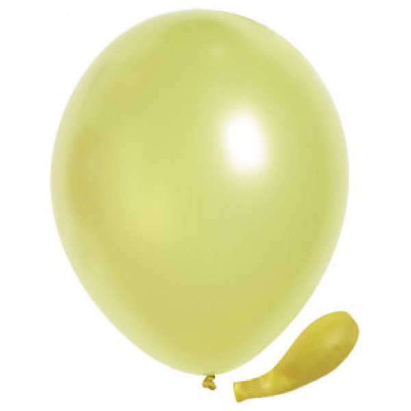 Ballons Metallique jaune x50 - 30594