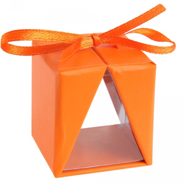 Boîte A Dragées - Orange x 6  - 4091-64