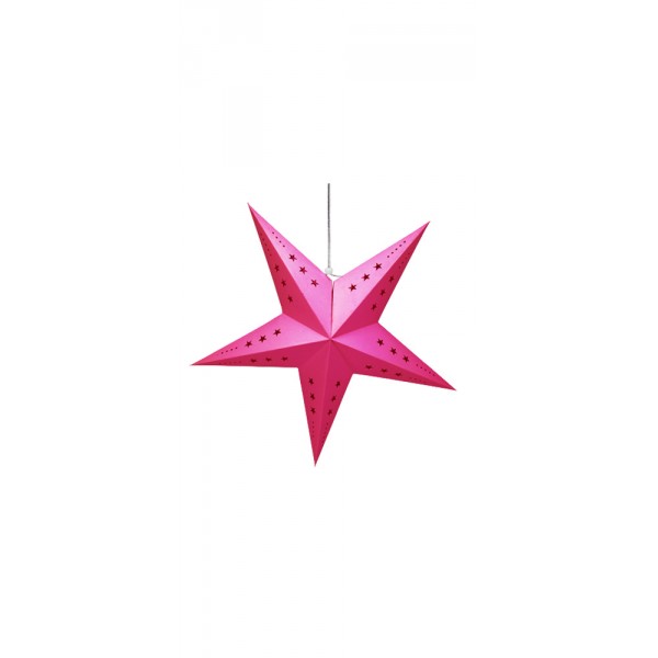 Étoile à suspendre - Rose Fuchsia - 2728