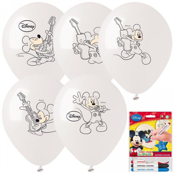 Kit De Ballons A Colorier Et Feutres - Mickey™  - BA21529