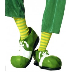 Chaussures De Clown - Vert  - Adulte