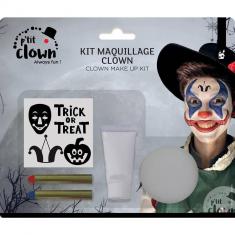 Kit maquillage avec stickers clown joker