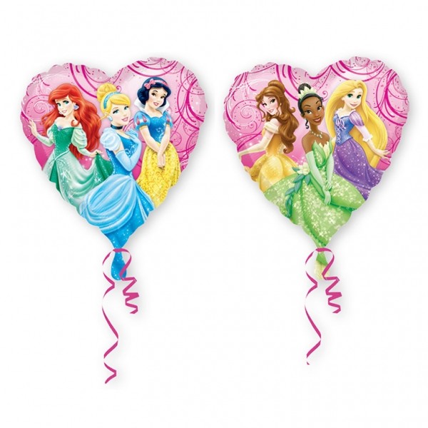 1 Ballon Coeur Mylar 43 cm- Princesse Disney©- - 2639901