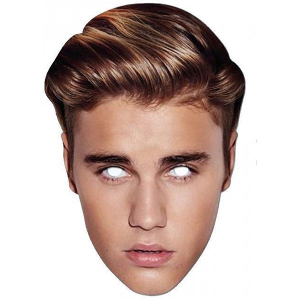 Masque carton -  Justin Bieber - MJBIEB02