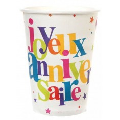 Gobelets Anniversaire Festif x10