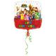 Miniature Ballon en Aluminum Carré - Super Mario Bros™ - Happy Birthday - 43 cm