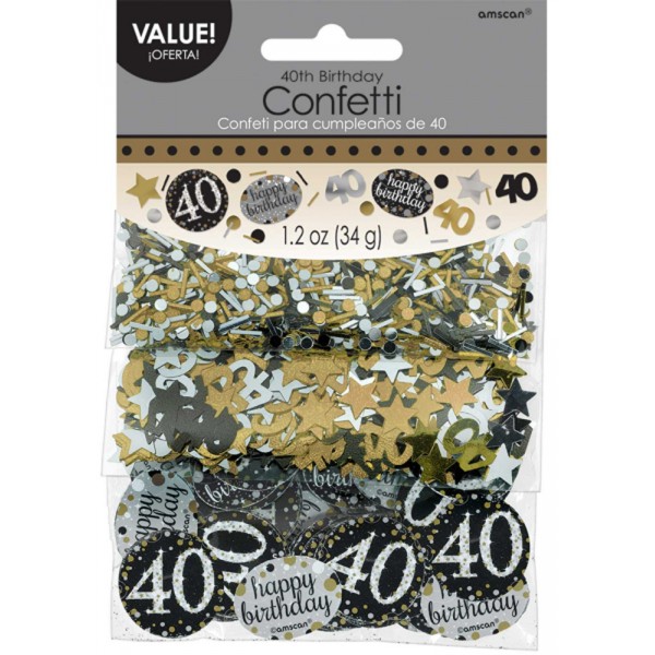 Confettis Anniversaire 40 ans - 360186