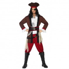 Kitimi Costume de pirate pour femme, costume de pirate adulte avec déguisement, cache-œil, collier, boucles d'oreilles, costume de pirate pour carnaval, Halloween et fête de pirate, adulte femme (M