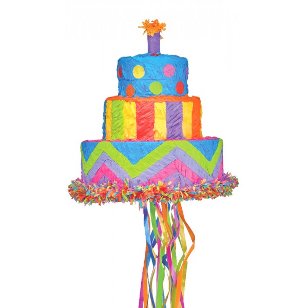 Piñata A Garnir - Gâteau D'anniversaire - Amscan-P19699