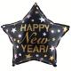 Miniature Ballon aluminium étoile 45 cm : Happy New Year !