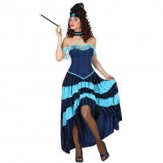 Déguisement Cabaret - Bleu - Femme