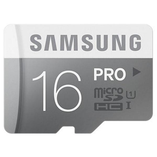 MicroSDHC 16Go Samsung CL10 PRO w/o Adaptateur UHS-1 - Sous blister - 12753
