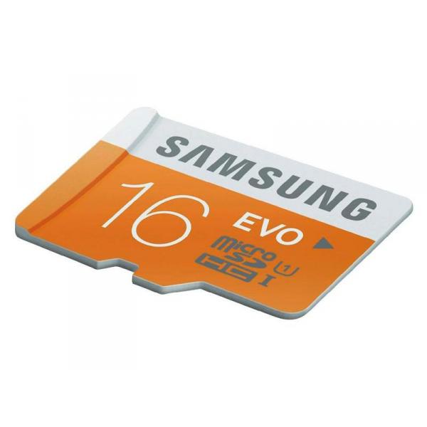 MicroSDHC 16Go Samsung CL10 EVO UHS-I w/o Adapter Retail - MKT-12457