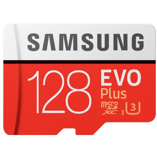 MicroSDXC 128GB Samsung +SDHC Adaptateur CL10 EVO Plus - 15151