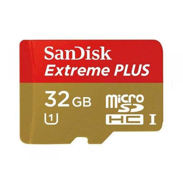 MicroSDHC 32Go Sandisk Extreme Plus CL10 UHS-I 80MB/s Bulk/Mini Case - MKT-12384
