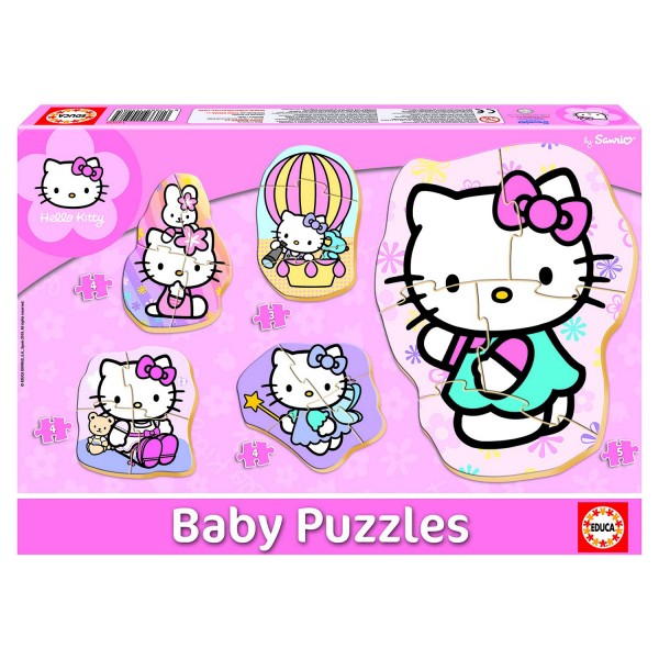 Baby puzzle - 5 puzzles : Hello Kitty - Educa-14508