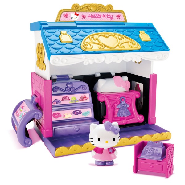 Maison transformable Hello Kitty 2 en 1 : Salon et boutique - Sanrio-04649