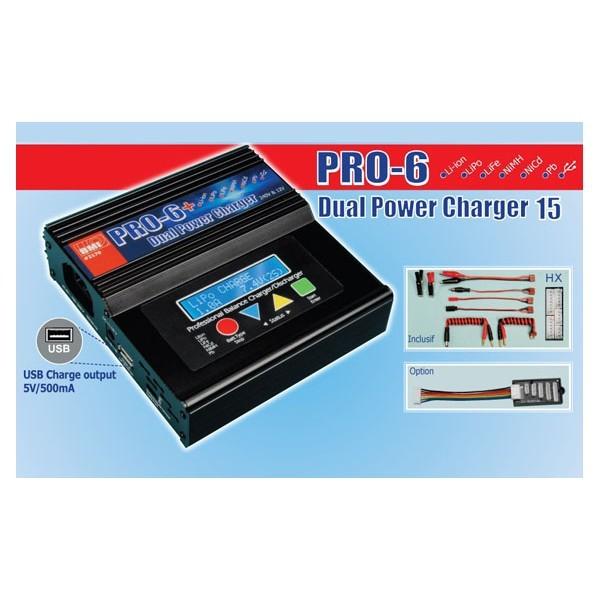 Dual Power Chargeur 220V & 12V PRO-6 - BMI-2180-12