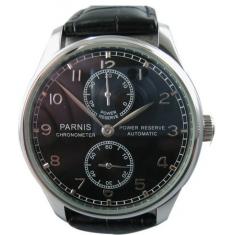 Parnis Montre automatique pour hommes style portugais