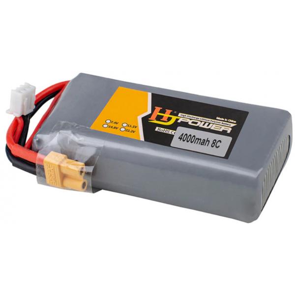 Batterie Lipo de grande Endurance 4000mAh 2S 7.4V 8C TX16S TX18S pour émetteur JST-XH et XT30 - BAT-TX16S