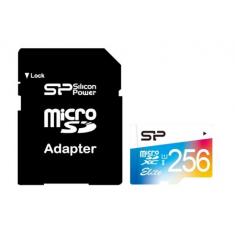 Silicon Power MicroSDXC 256GB UHS-1 Elite/cl. 10 w/Adapt SP256GBSTXBU1V20SP