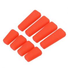 Protege Interrupteur bouton radio silicone ROUGE (8 pcs) 