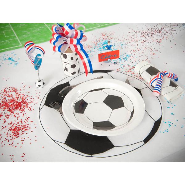 Paper plates x10 - football - 3889