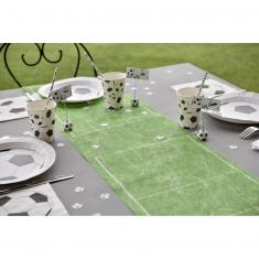 Chemin de table en tissu 5m - Terrain de foot