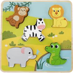 Puzzle Tactile - Savane - Bois FSC - Sapin Malin