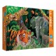 Miniature Coffret livre et puzzle 220 pièces : La Planète en danger : La jungle