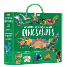Coffret livre et maquettes 3D : Méga Atlas Des Dinosaures