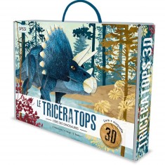 Livre et maquette 3D L'ère Des Dinosaures : Tricératops