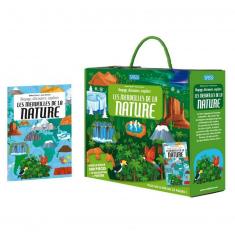 Coffret livre et puzzle 200 pièces : Voyage, Découvre, Explore : Les merveilles de la nature