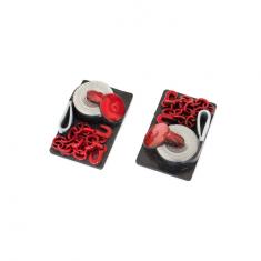 Sangles et chaines de remorquage rouge factice 2pcs - Scale Up