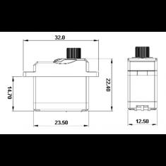 Servo 9.2g SRC HDS-9314MG