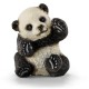 Miniature Baby-Panda-Figur beim Spielen