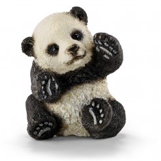 Baby panda figurine playing