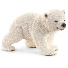 Eisbärenfigur: Eisbärenjunges beim Gehen