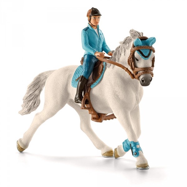 Figurine cavalière de compétition avec cheval - Schleich-42111
