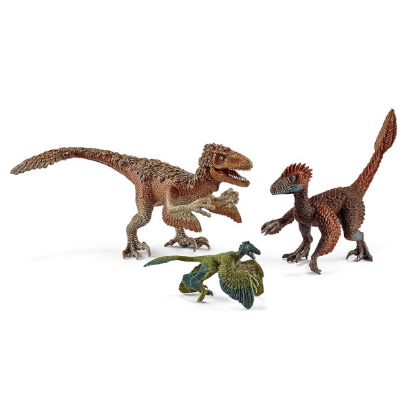 Figurine dinosaure : Raptors à plumes - Schleich-42347